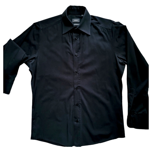 Mexx Dress Shirt Black Slim Fit Men's XS - Picture 2 of 6